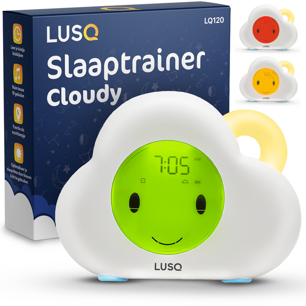 LUSQ Cloudy Slaaptrainer Kinderen en Baby's - Kinderwekker met Nachtlampje - Slaapwekker