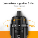 Accu Schroefmachine Inclusief 12-Delige Bit Set en 3.6V Lithium-Ion-Accu - Elektrische Schroevendraaier - USB-C Oplaadbaar Boormachine - 360RPM Motor - Zwart