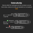 Accu Schroefmachine Inclusief 12-Delige Bit Set en 3.6V Lithium-Ion-Accu - Elektrische Schroevendraaier - USB-C Oplaadbaar Boormachine - 360RPM Motor - Zwart