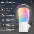 2 Stuks - Nachtlampje Kinderen - Stekkerlamp - Nachtlampje Stopcontact - Multi Colour met afstandsbediening