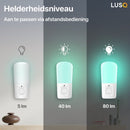 2 Stuks - Nachtlampje Kinderen - Stekkerlamp - Nachtlampje Stopcontact - Multi Colour met afstandsbediening