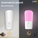 2 Stuks - Nachtlampje Kinderen - Stekkerlamp - Nachtlampje Stopcontact - Multi Colour met afstandsbediening