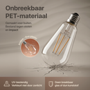 LED Lichtsnoer Buiten 15m: Warm Wit Waterdicht ST38