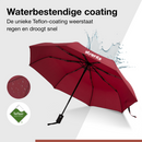 Stormparaplu Opvouwbaar - Stormparaplu's - Inklapbaar - Ø 110 cm - Windproof tot 100km p/u - Grote Paraplu - Automatisch - Rood