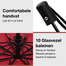 Stormparaplu Opvouwbaar - Stormparaplu's - Inklapbaar - Ø 110 cm - Windproof tot 100km p/u - Grote Paraplu - Automatisch - Rood