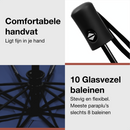 Stormparaplu Opvouwbaar - Stormparaplu's - Inklapbaar - Ø 110 cm - Windproof tot 100km p/u - Grote Paraplu - Automatisch - Blauw