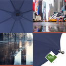 Stormparaplu Opvouwbaar - Stormparaplu's - Inklapbaar - Ø 110 cm - Windproof tot 100km p/u - Grote Paraplu - Automatisch - Blauw