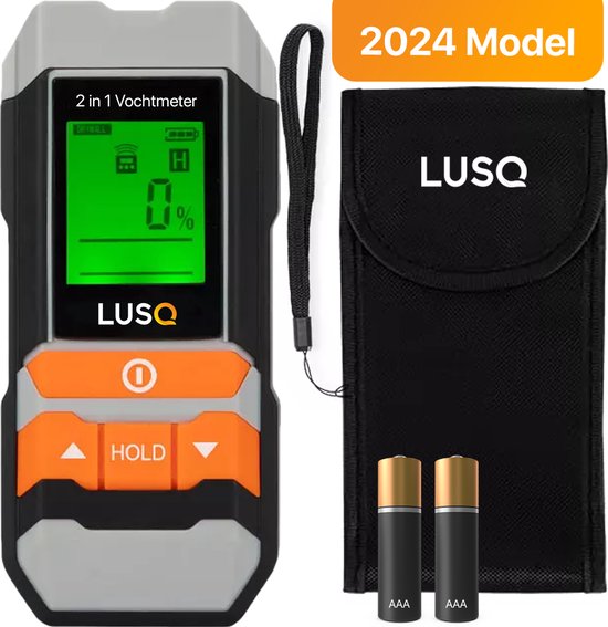 2 in 1 digitale vochtmeter - moisture - Voor hout en bouwmaterialen