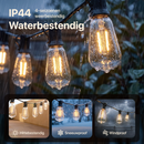 LED Lichtsnoer Buiten 15m: Warm Wit Waterdicht ST38