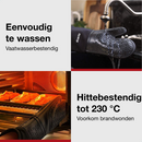 Ovenwanten - Ovenhandschoenen - Hittebestendig tot 230 °C - Siliconen - Zwart - Koken - Keukenaccessoires - 2 Stuks