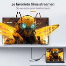 LUSQ® – USB-C-zu-HDMI-Adapter – Unterstützt 4K bei 30 Hz – Konverter – USB-C auf HDMI – Thunderbolt 3 – Schwarz