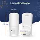 LED Nachtlampje in Stopcontact - 2 stuks - Dimbare Nachtlampjes met Sensor - Nacht Lamp met Dag en Nacht Sensor