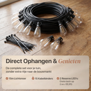 LED Lichtsnoer Buiten 15m: Warm Wit Waterdicht ST38