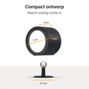 LUSQ® - LED Wandlamp Oplaadbaar - Wandlamp Binnen - USB Oplaadbaar - Draadloos - Dimbaar – Batterij - Slaapkamer - Woonkamer - Nachtlampje - 360° rotatie - Zonder Boren - Afstandsbediening - Zonder Boren - Touch Control - Trapverlichting - Zwart