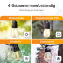 Buitengloed LED lichtsnoer 15m voor Buiten - Tuinverlichting - Lampjes Slinger - Lichtslinger - 2700K / Waterdicht