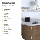 Cube Stekkerdoos met Schakelaar - 3 USB Poorten - 3 Stopcontacten - Zwart