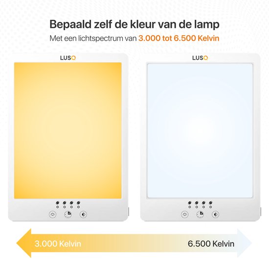 Daglichtlamp - 12.000 LUX - Wit - LED Lichttherapie - Daglicht Lamp - Daylight Therapy - Hobby Lampen - Winterdepressie Bureaulamp -