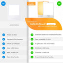 Daglichtlamp - 12.000 LUX - Wit - LED Lichttherapie - Daglicht Lamp - Daylight Therapy - Hobby Lampen - Winterdepressie Bureaulamp -