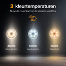 Draadloze ledlamp met afstandbediening – Warm/Wit licht – Draadloze wandlamp – Draadloze ledspot – USB oplaadbaar – Dimbaar met timer – met Magneet