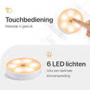 Draadloze ledlamp met afstandbediening – Warm/Wit licht – Draadloze wandlamp – Draadloze ledspot – USB oplaadbaar – Dimbaar met timer – met Magneet