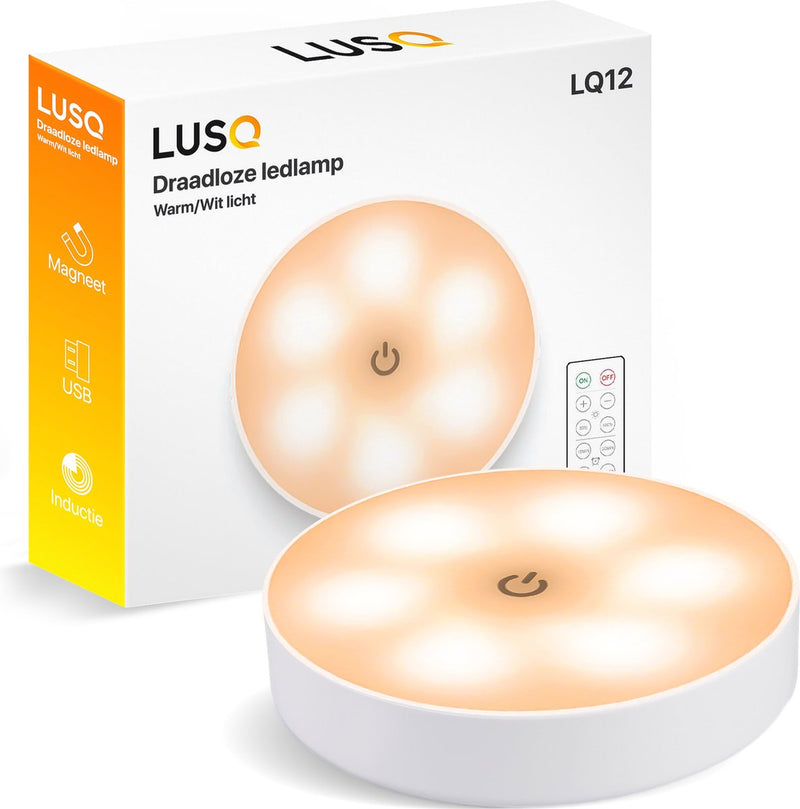 Kabellose LED-Lampe mit Fernbedienung – warmes/weißes Licht – kabellos