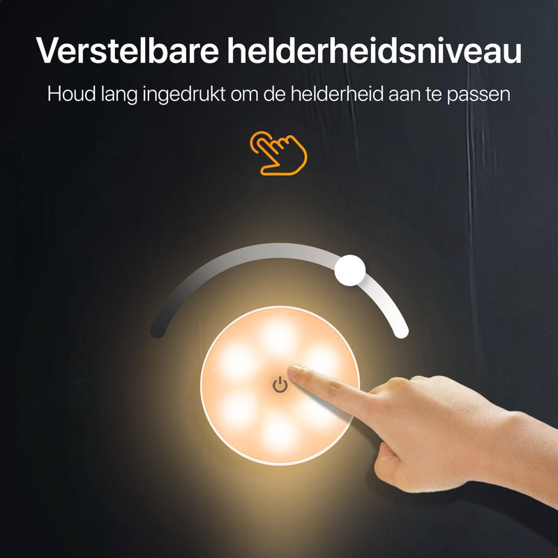Draadloze ledlamp met afstandbediening – Warm/Wit licht – Draadloze wandlamp – Draadloze ledspot – USB oplaadbaar – Dimbaar met timer – met Magneet