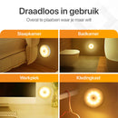 Draadloze ledlamp met afstandbediening – Warm/Wit licht – Draadloze wandlamp – Draadloze ledspot – USB oplaadbaar – Dimbaar met timer – met Magneet