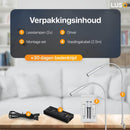 LUSQ® - Leeslamp Bed met Dimfunctie - 2 stuks - Zilver - Bedlampjes leeslampjes Volwassenen Slaapkamer - Leeslampje Boxspring - Hoofdbord Bedlampje
