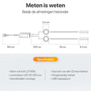 LUSQ® - Leeslamp Bed met Dimfunctie - Bedlampjes leeslampjes Volwassenen Slaapkamer - Leeslampje Boxspring - Hoofdbord Bedlampje - Met USB - laadpoort