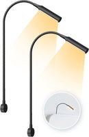 LUSQ® - Leeslamp Bed met Dimfunctie en Universele Bevestiging - 2 stuks - Mat Zwart - Bedlampjes leeslampjes Volwassenen Slaapkamer - Leeslampje Boxspring - Hoofdbord Bedlampje