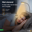 LUSQ® - Leeslamp Bed met Dimfunctie en Universele Bevestiging - 2 stuks - Mat Zwart - Bedlampjes leeslampjes Volwassenen Slaapkamer - Leeslampje Boxspring - Hoofdbord Bedlampje