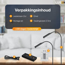 LUSQ® - Leeslamp Bed met Dimfunctie en Universele Bevestiging - 2 stuks - Mat Zwart - Bedlampjes leeslampjes Volwassenen Slaapkamer - Leeslampje Boxspring - Hoofdbord Bedlampje
