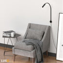 LUSQ® - Leeslamp Bed met Dimfunctie en Universele Bevestiging - 2 stuks - Mat Zwart - Bedlampjes leeslampjes Volwassenen Slaapkamer - Leeslampje Boxspring - Hoofdbord Bedlampje