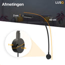 LUSQ® - Leeslamp Bed met Dimfunctie en Universele Bevestiging - 2 stuks - Mat Zwart - Bedlampjes leeslampjes Volwassenen Slaapkamer - Leeslampje Boxspring - Hoofdbord Bedlampje