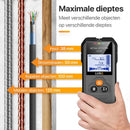 LUSQ® - Leidingdetector - Detecteert tot 120 mm Diep - Automatisch Kalibreren - Hout - Metaal - Leidingen en Bedrading - Inclusief 9V Batterij