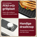 Grillmate - Grill Aparaat - Tosti Apparaat - Contactgrill - Tosti IJzer met grillplaat - Anti-Aanbaklaag - PFAS vrij - 180° Uitklapbaar - Cool Touch - Panini Grill / Croque Monsieur Toestel