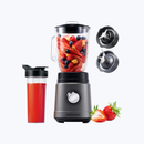CHEFSHAUS Kitchen Blender - 1,5L Glas & 700ml To-Go beker - Grijs/Zwart - 1200W Smoothie maker - BPA-vrij