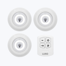 LUSQ® LED Lampen - 3 Stuks - Druklampen - Dimbaar - Afstandsbediening - Zelfklevend - LED Licht - Draadloos