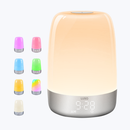 Wake Up Light - Lichtwekker - Digitale Wekker met lamp - 5 Natuurgeluiden - Snooze Functie - Wit