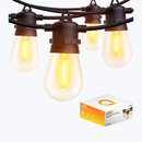 Buitengloed LED lichtsnoer 15m voor Buiten - Tuinverlichting - Lampjes Slinger - Lichtslinger - 2700K / Waterdicht