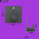 MAYMS - Handdoekhaakjes - Zelfklevende haakjes - Set van 6 haakjes - RVS - Zwart