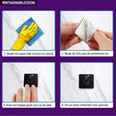 MAYMS - Handdoekhaakjes - Zelfklevende haakjes - Set van 6 haakjes - RVS - Zwart