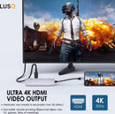 LUSQ® USB C Hub 7 in 1 - 3 x USB 3.0 - 4K HDMI - USB C Oplader - Micro SD / TF Kaartlezer - Space Grijs